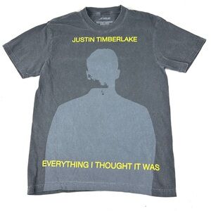 2024 Official Justin Timberlake Forget Tomorrow Tour Dates T-Shirt Sz Small S/S